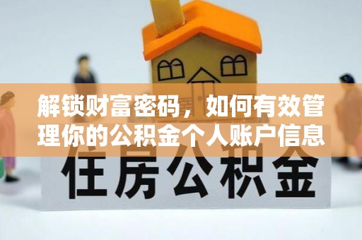 新兴解锁财富密码，如何有效管理你的公积金个人账户信息
